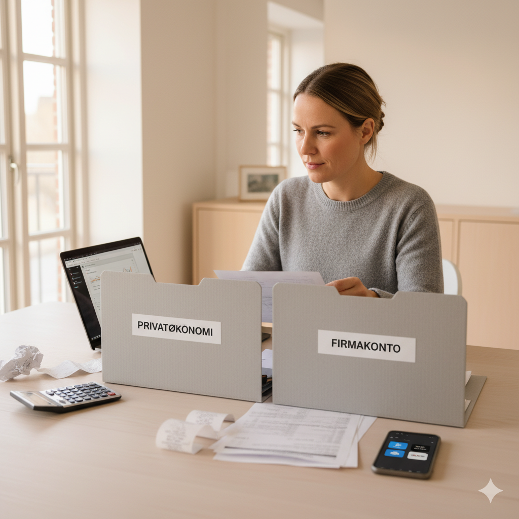 Adskillelse af privat- og firmakonto – derfor er det vigtigt
